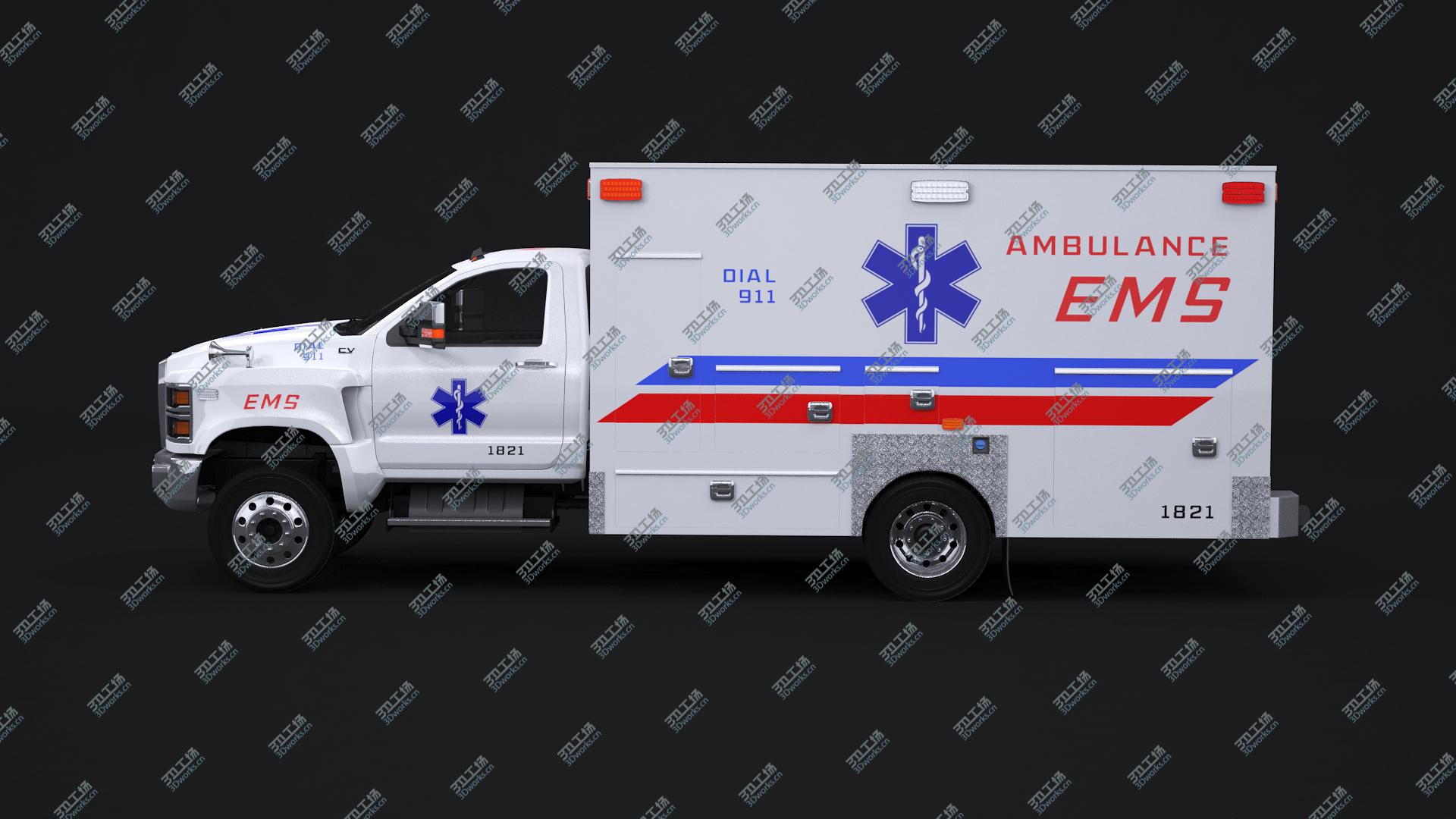 images/goods_img/20210313/3D 2020 International EMS Ambulance and Hospital Bed Collection/4.jpg